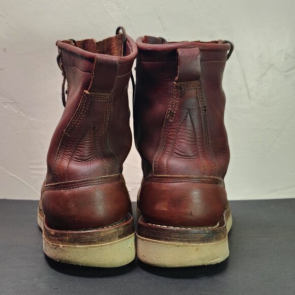 Whites Boots Mens Size 11 D Wedge Red Dog Roughout Leather Lace to Toe PNW Work - Picture 3 of 13